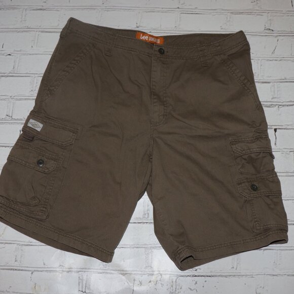 🧡Brown Cargo Shorts – Size 38 · Lee Dungarees · Rugged Utility - Picture 1 of 5